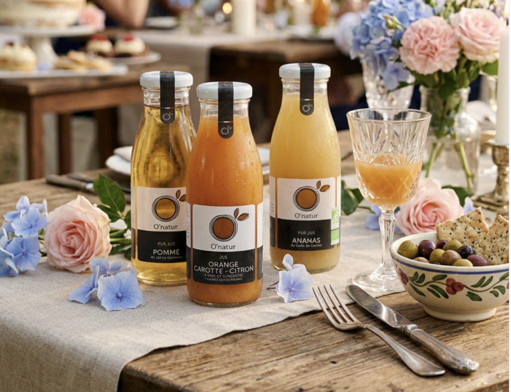 Jus de fruits bio O'natur pour professionnels
