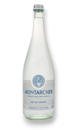 Montarcher : Eau de source plate — Carton de 6 bouteilles (1 L)