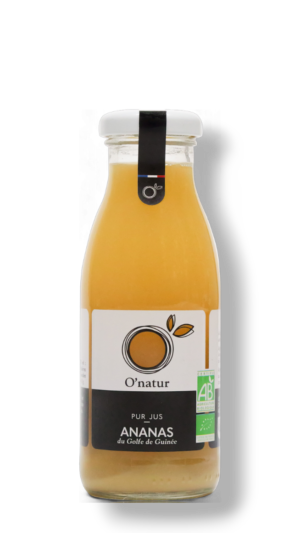 O'Natur : pur jus d'ananas bio — Carton de 12 bouteilles (25 cl)