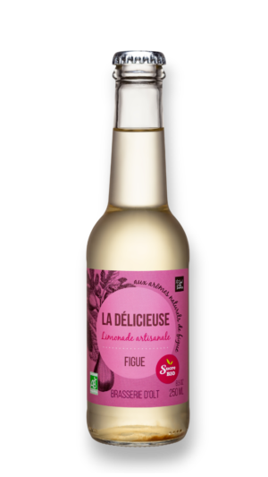 La Délicieuse, limonade artisanale bio figue — Carton de 24 bouteilles (25 cl)