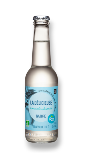 La Délicieuse, limonade artisanale bio nature — Carton de 24 bouteilles (25 cl)