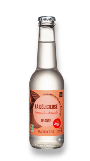 Limonade bio Orange La Délicieuse — Carton de 24 bouteilles (25 cl)